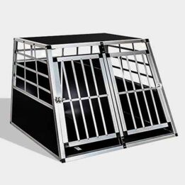 Aluminum Large Double Door Dog cage 65a 06-0773 www.petclothesfactory.com