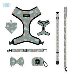 Pet harness factory new dog leash vest-style printed dog harness set small and medium-sized dog leash 109-0025 www.petclothesfactory.com