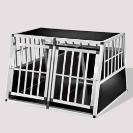 Large Double Door Dog cage With Separate board 06-0778 www.petclothesfactory.com