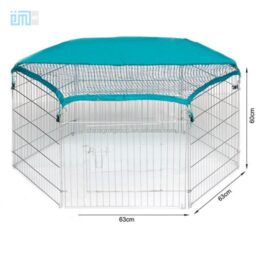 Large Playpen Large Size Folding Removable Stainless Steel Dog Cage Kennel 06-0112 www.petclothesfactory.com