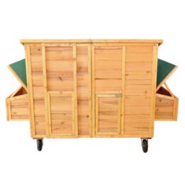 Large Outdoor Wooden Chicken Cage Two Egg Cages Pet Coop Wooden Chicken House
