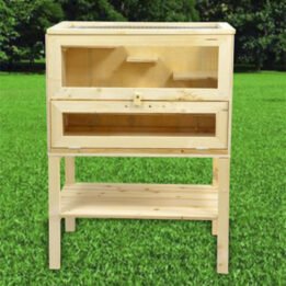 Wooden Chinchilla Cage Small Animals House Wooden Hamster Cages
