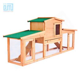 GMT60005 China Pet Factory Hot Sale Luxury Outdoor Wooden Green Paint Cheap Big Rabbit Cage www.petclothesfactory.com