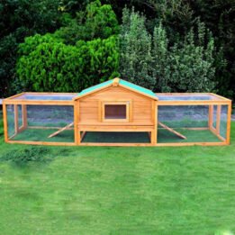 Double Decker Wooden Rabbit Cage Farming Low Cost Pet House www.petclothesfactory.com