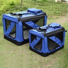 Blue Large Dog Travel Bag Waterproof Oxford Cloth Pet Carrier Bag www.petclothesfactory.com