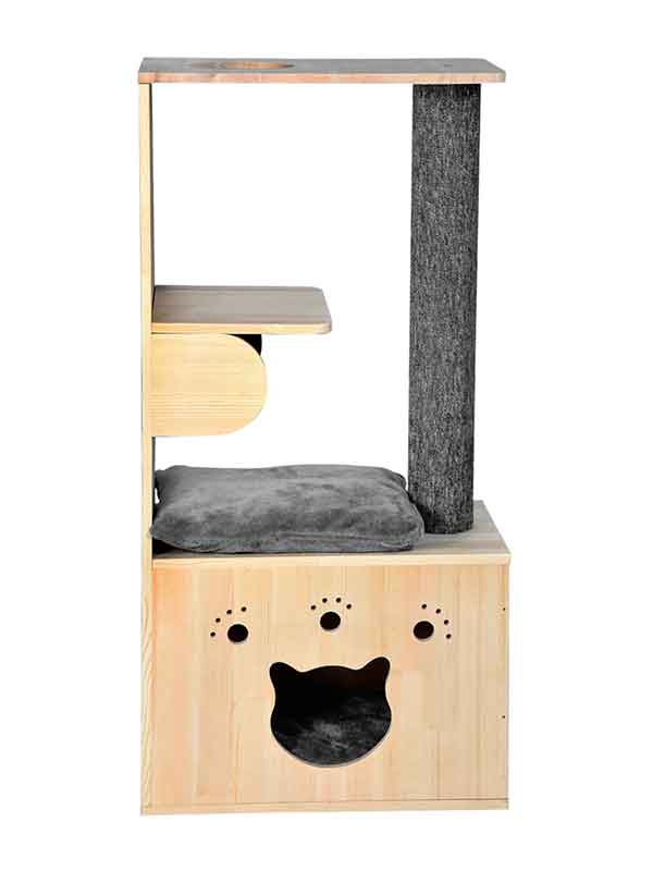 OEM Wooden cat house cat litter scratching post 06-0189