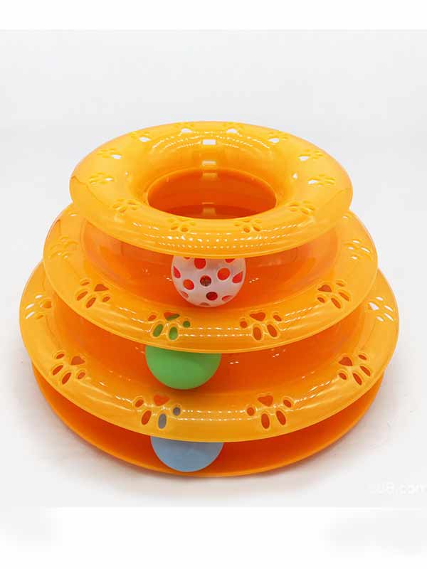 Wholesale New Cheap Interactive 3 Layers Ball Shoppe Mouse Plastic Plush Electronic laser Pet Funny Cat Toy