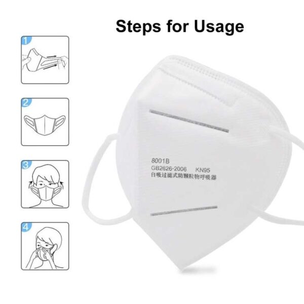 ⁦Surgical mask 3ply KN95 face mask n95 facemask n95 mask 06-1440⁩ - الصورة ⁦5⁩