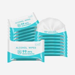Disinfectant Wet Wipes Alcohol 75% Custom Alcohol Wipe Pad 06-1444-1 www.petclothesfactory.com