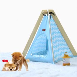 Animal Dog House Tent: OEM 100%Cotton Canvas Dog Cat Portable Washable Waterproof Small 06-0953