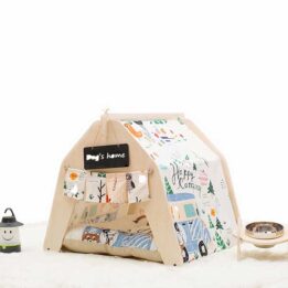 Dog House Tent: OEM Cheap Dog Bed Tent Canvas Waterproof Portable 06-0961