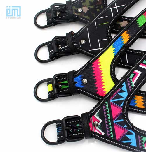 wholesale OEM designers custom printed rainbow dog chest harness 109-0003-6