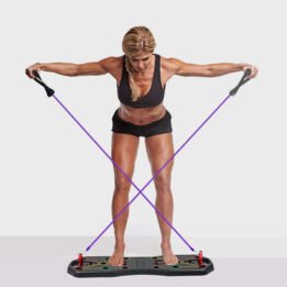 Fitness Equipment Multifunction Chest Muscle Training Bracket Foldable Push Up Board Set With Pull Rope