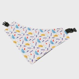 Custom Promotion Polyester Material Fit Small Medium Large Dogs Pet Dog Triangle Bandana