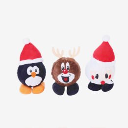 Plush Pet Dog Christmas Series Set Cute Dolls Bite Toy Funny Pet Chewing Toy For Dog Pupy Cat Washable Dog Play Supplies