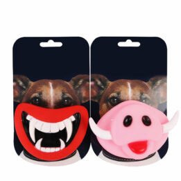 Squeak Chewing Funny Teeth Pig Nose Joke Prank Custom Vinyl Toy Pet Teething Toys For Halloween Toy www.petclothesfactory.com