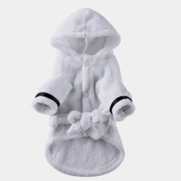 Hotel-style Soft Absorbent 100% Microfiber Pet Dog Bathrobe Albornoz Perro