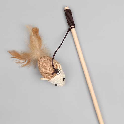 Funny Cat Stick Set Interactive Feather Cloth Rat Puzzle Rope Funny Cat Toy