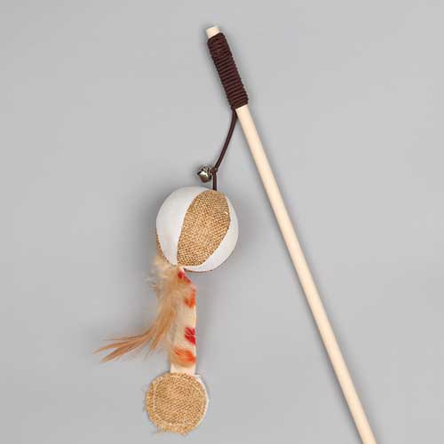Funny Cat Stick Set Interactive Feather Cloth Rat Puzzle Rope Funny Cat Toy