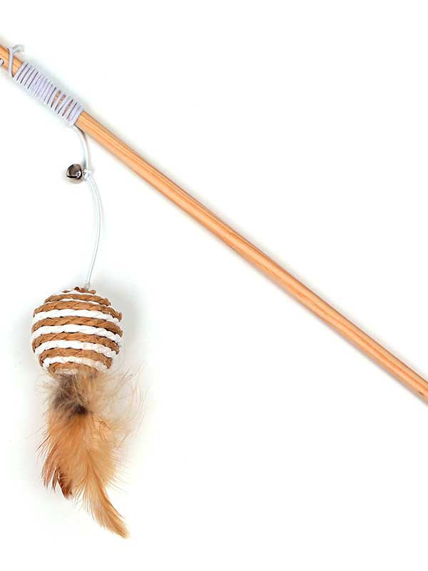 Funny Cat Stick Set Interactive Feather Cloth Rat Puzzle Rope Funny Cat Toy-06-1417