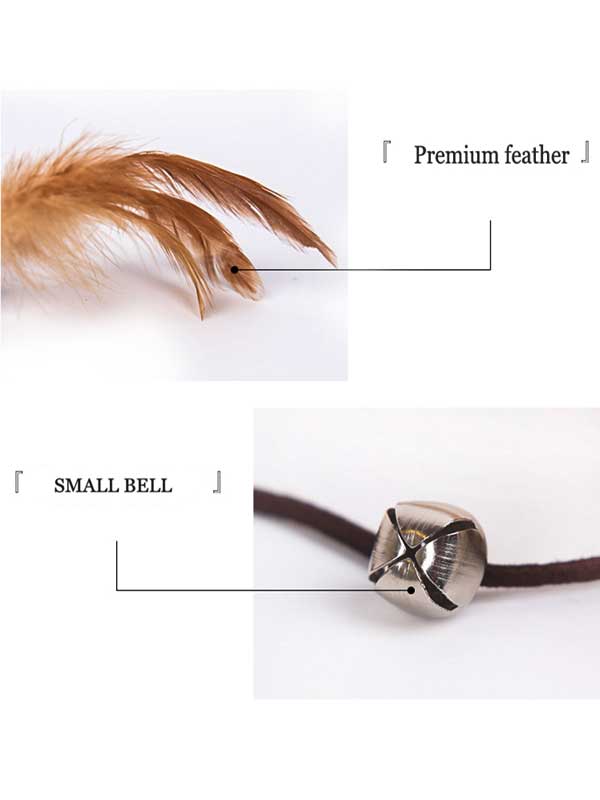 Funny Cat Stick Set Interactive Feather Cloth Rat Puzzle Rope Funny Cat Toy-06-1417