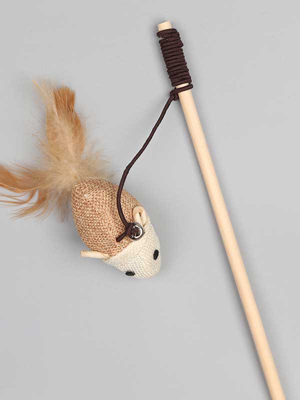 Funny Cat Stick Set Interactive Feather Cloth Rat Puzzle Rope Funny Cat Toy-06-1417