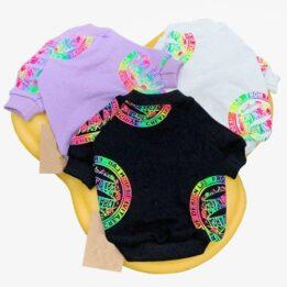 Small Dog Cat Cool Pet Clothing Cartoon Adult Top Dog Parent-child Clothing 06-0459