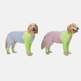 Wholesale Summer Pet Clothing Striped Clothes For Big Dogs Four Legs