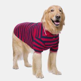 Pet Clothes Thin Striped POLO Shirt Two-legged Summer Clothes 06-1011-1