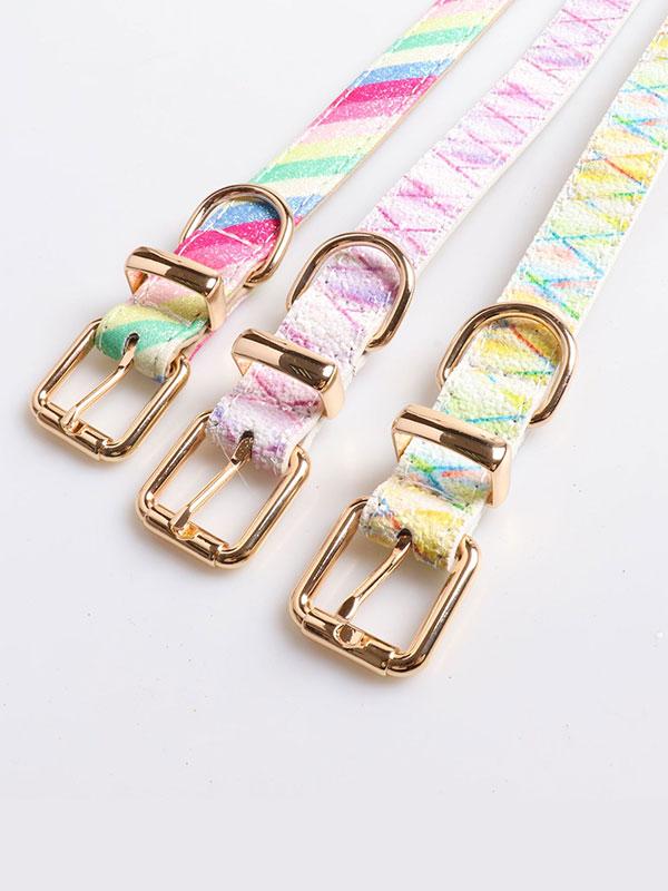 New Design Luxury Dog Collar Fashion Acrylic Dog Collar With Metal Buckle Dog Collar 06-0543 www.petclothesfactory.com