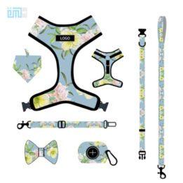 Pet harness factory new dog leash vest-style printed dog harness set small and medium-sized dog leash 109-0014 www.petclothesfactory.com