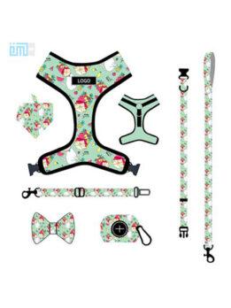 printed dog harness set-109-0055