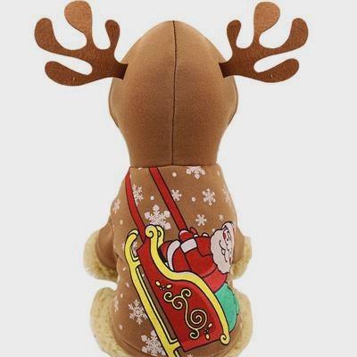 GMTPET Brand Factory Christmas Pet Dog Coat Santa Claus Clothes 06-1303 Dog Clothes: Shirts, Sweaters & Jackets Apparel Custom dog clothes