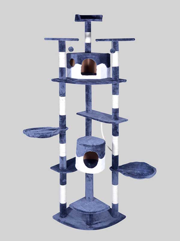 OEM Wholesale High Quality Pet Manufacturer Stock Luxury Cat Tower Cat Scratcher Tree 06-0002