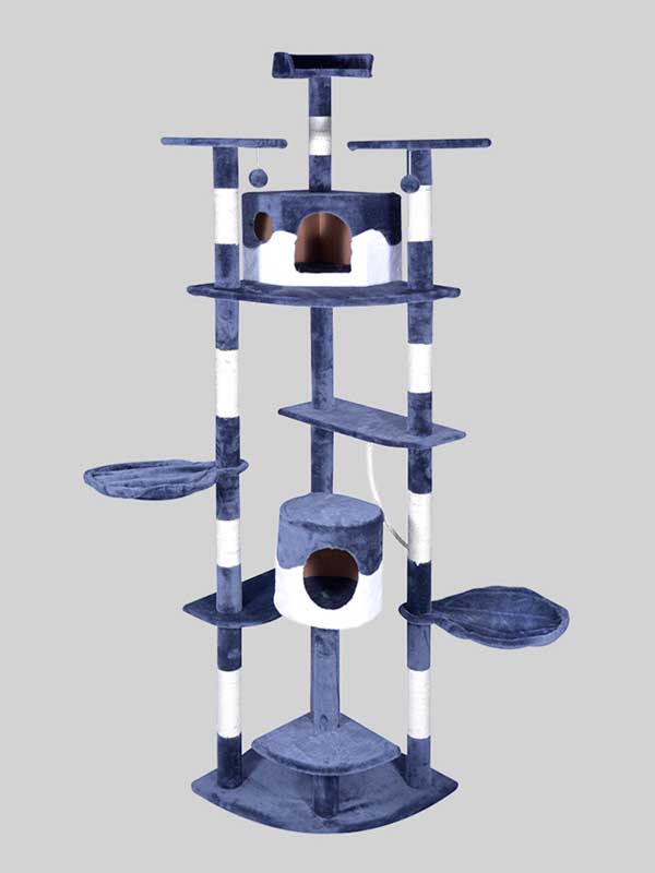 Árbol del gato del árbol del rascador del gato de la torre del gato de lujo al por mayor del OEM 06-0002 www.petclothesfactory.com