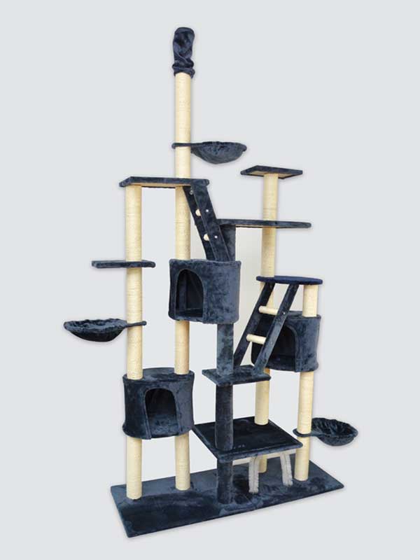 Plataforma de juego para gatos con árbol para gatos grandes de sisal multicapa de lujo www.petclothesfactory.com