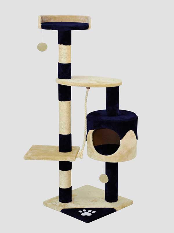 Poste moderno del rasguño del gato del árbol de la felpa de la cuerda del sisal de la venta al por mayor del OEM www.petclothesfactory.com