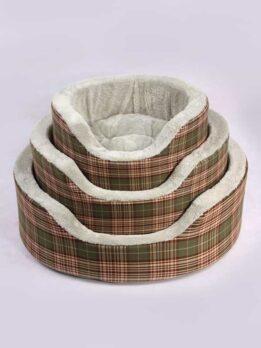 Coral velvet striped plaid simple wind upscale comfortable dog kennel sofa nest pet supplies106-33008
