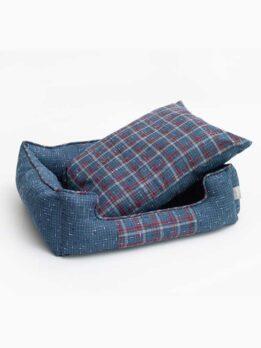 Factory OEM Whoelsale Summer new linen patchwork square pet nest