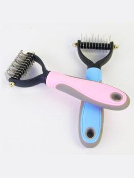Wholesale OEM & ODM Pet Comb Stainless Steel Double-sided open knot dog comb 124-235001 www.petclothesfactory.com
