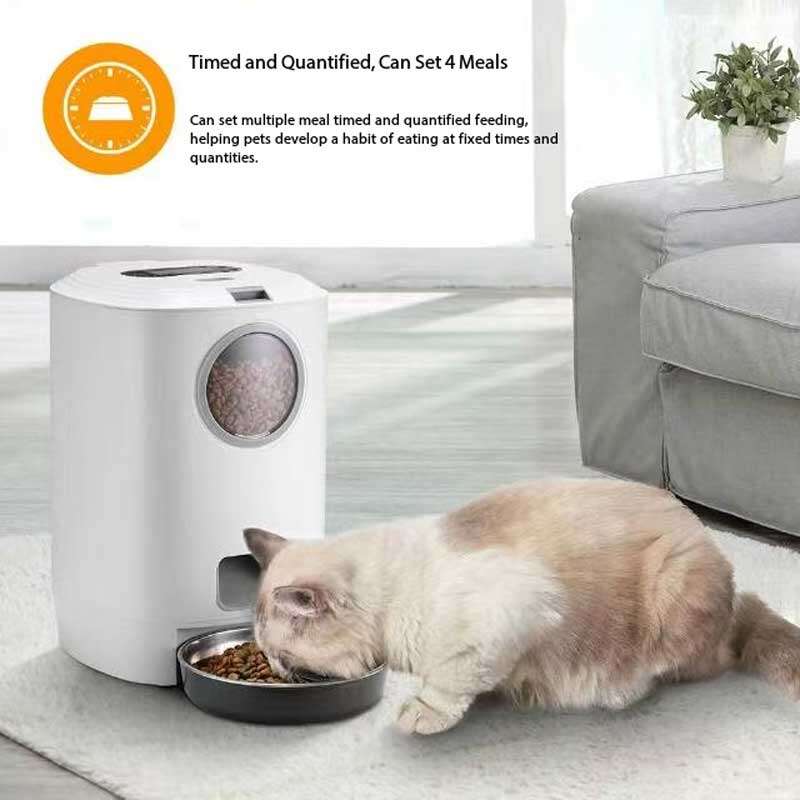 Wholeasle Amazon food feeder double meal feeder pet smart feeder