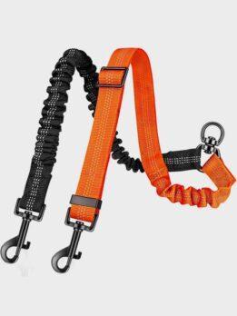 Manufacturers of direct sales of large dog telescopic elastic one support two anti-high quality dog leash 109-237011