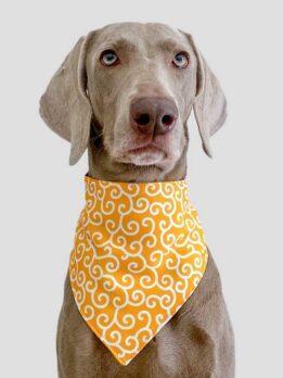 Tangcao Japanese style dog dog cat triangle towel medium and large dog practical summer waterproof saliva towel 118-37001