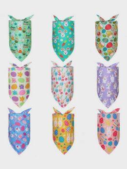 Easter bunny egg pet triangle dog triangle drool scarf scarf 118-37003