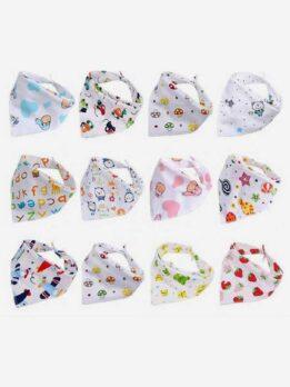 OEM Pet scarf Triangle scarf cartoon pure cotton dog spit towel