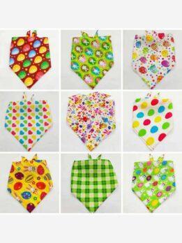 Pet dog bandana Easter bunny, egg, pet triangle scarf for dog cat