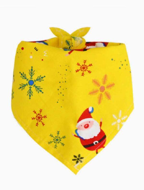 Pet supplies dog cat Christmas bib cotton triangle scarf neck scarf