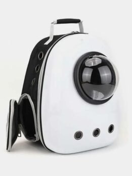 Ivory White Upgraded Side Opening Pet Cat Backpack 103-45002 www.petclothesfactory.com