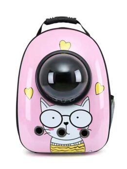 Pink Meow Miss Upgraded Side-Opening Pet Cat Backpack 103-45028