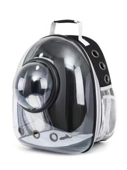 Transparent Black Pet Cat Backpack with Hood 103-45029